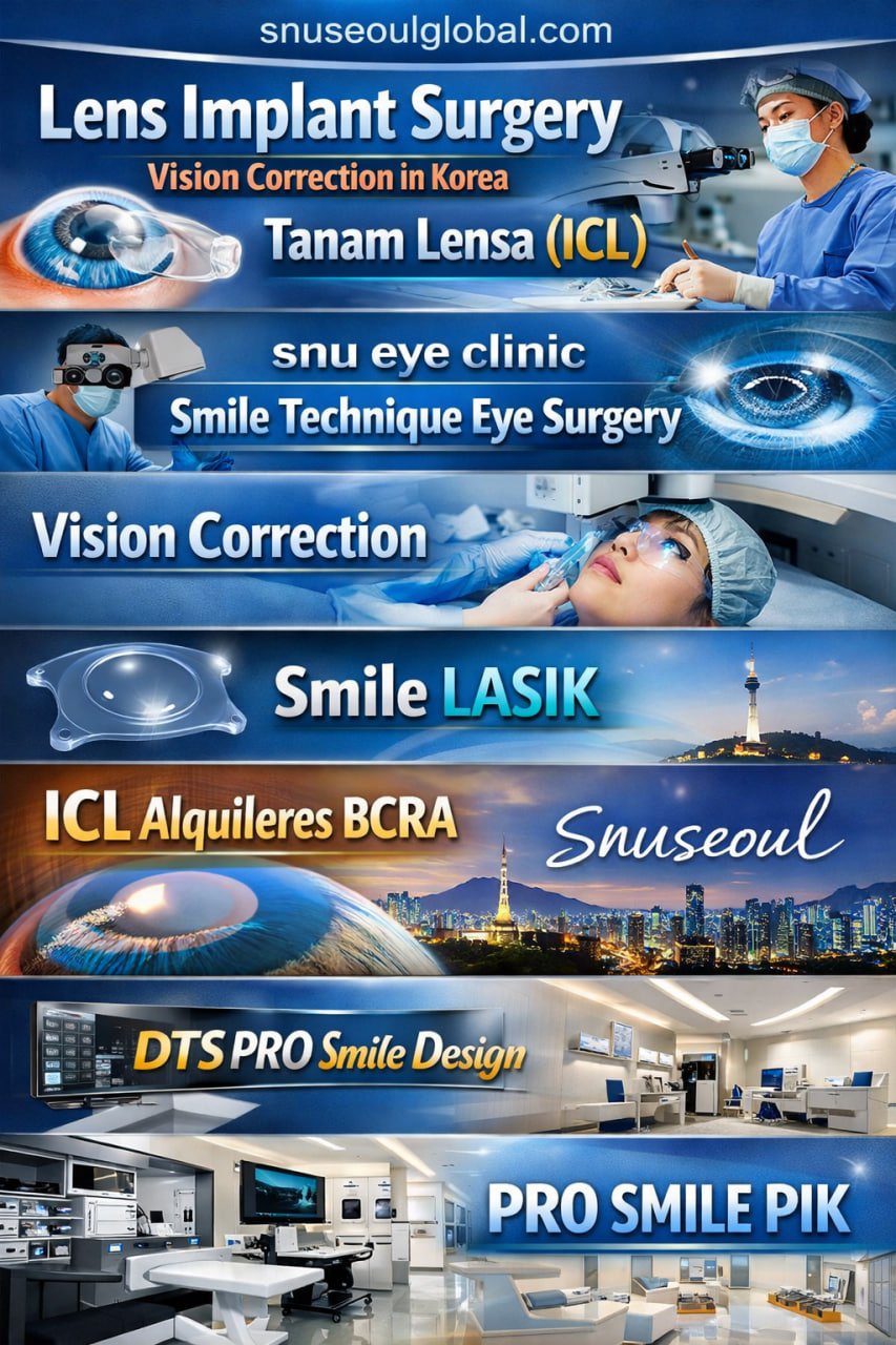 Snuseoulglobal.com vision center delivers smile technique eye surgery and icl biotech implants