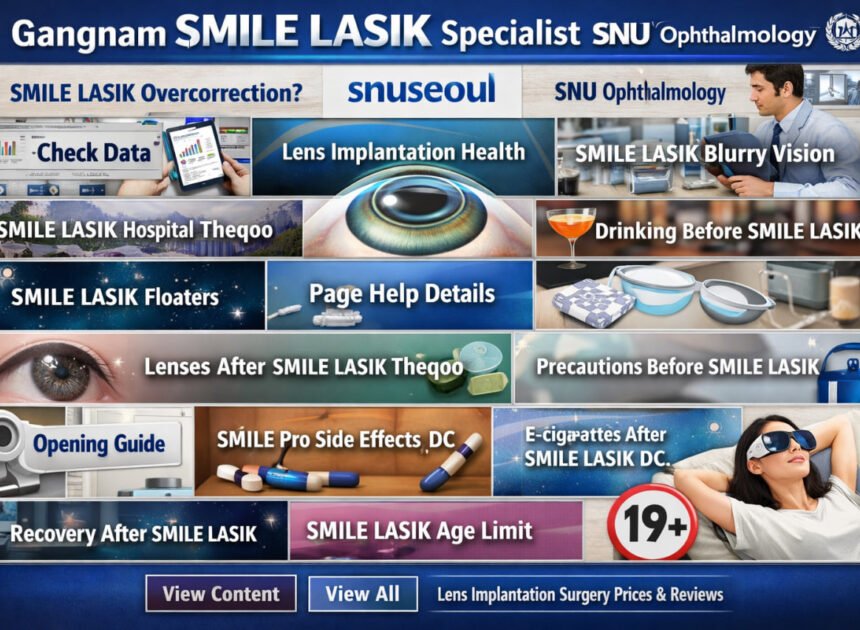 SMILE LASIK Blurry Vision And Recovery After SMILE LASIK Explained By SNU Ophthalmology Experts At Snuseoul